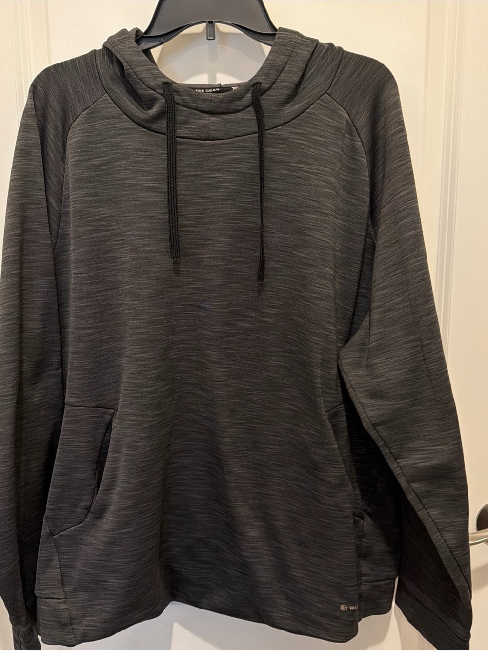 Men's Gray Hooded Pullover Sweater